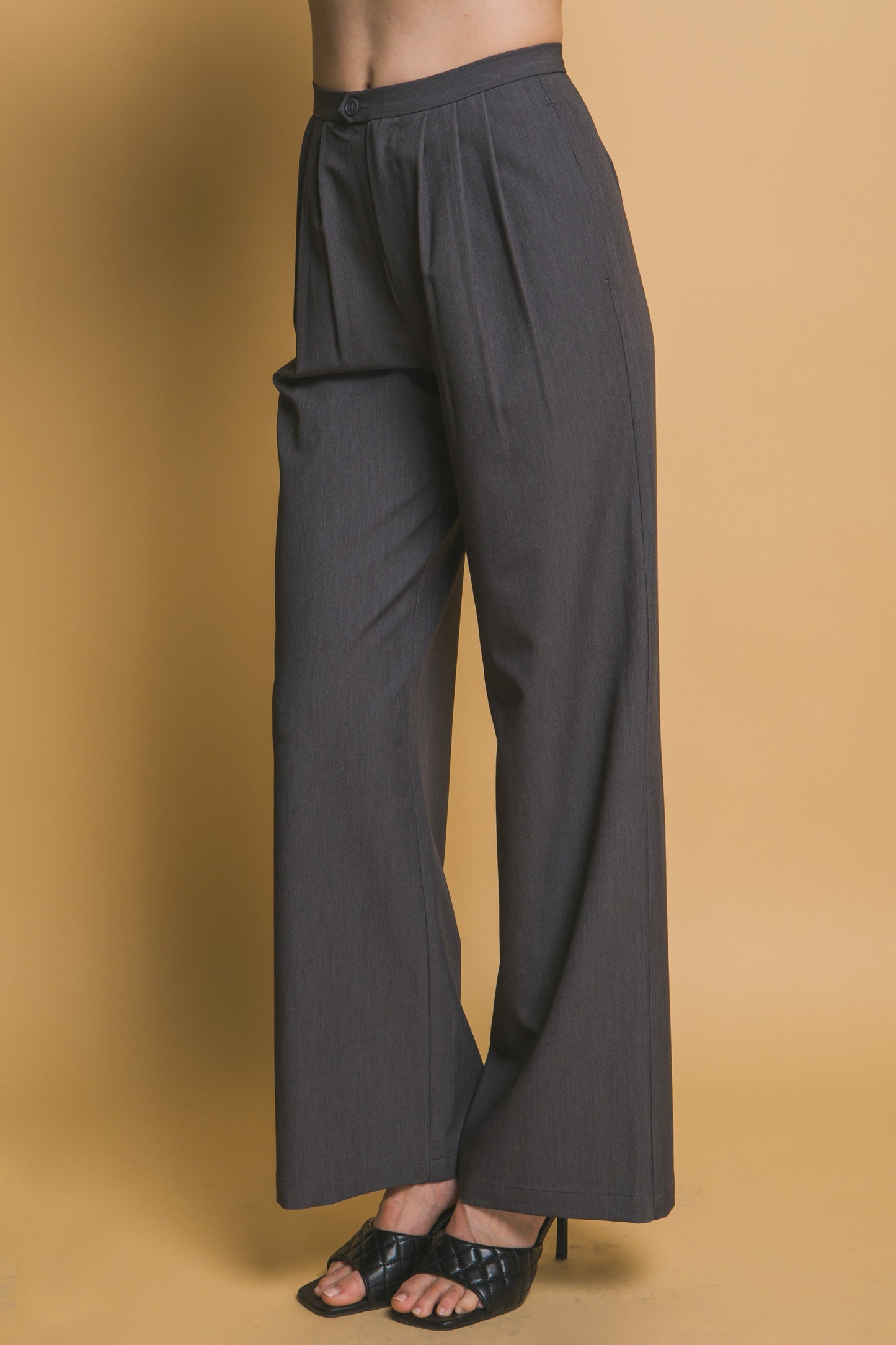 Pantalón de vestir palazo con pinzas