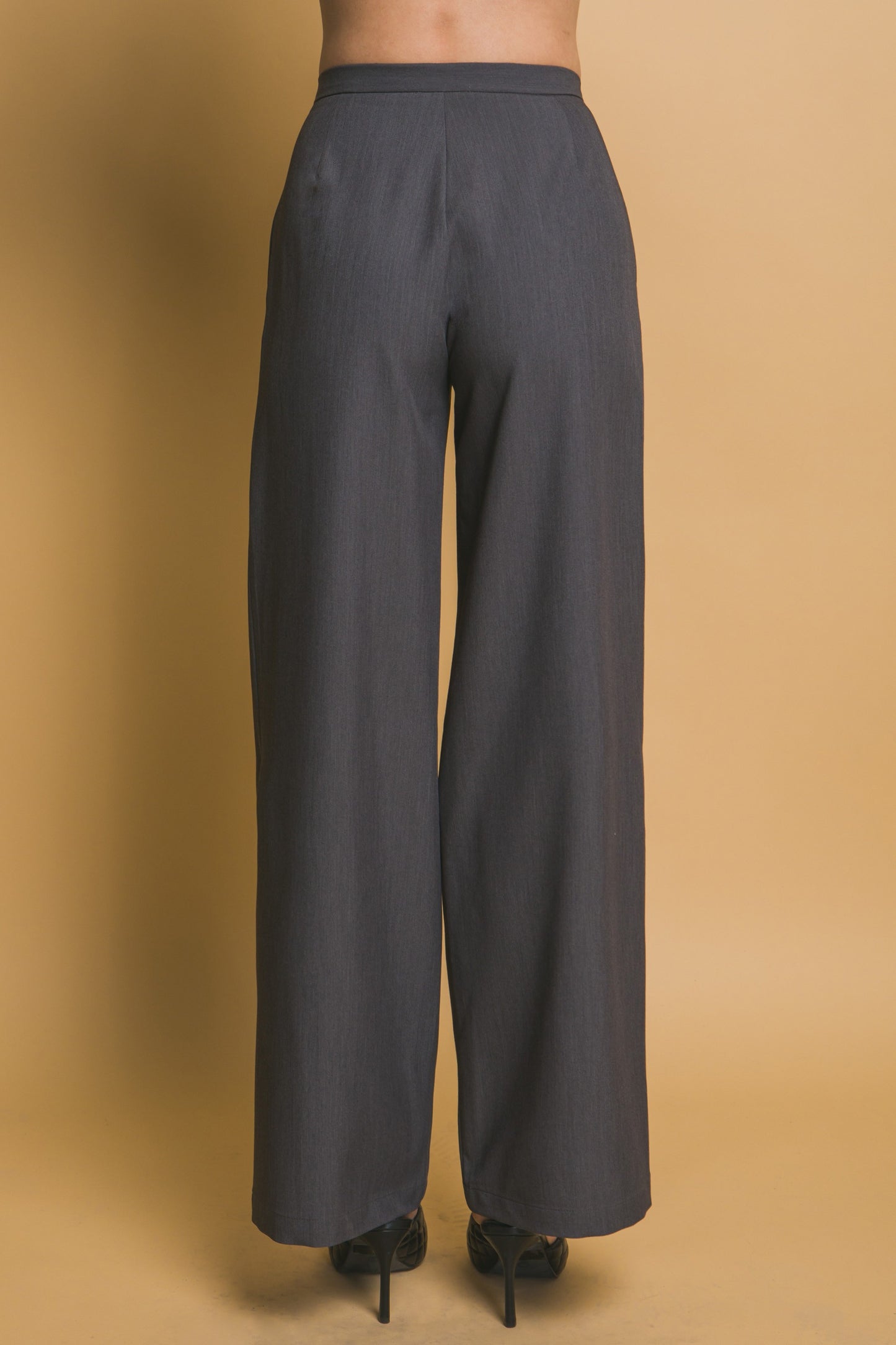 Pantalón de vestir palazo con pinzas