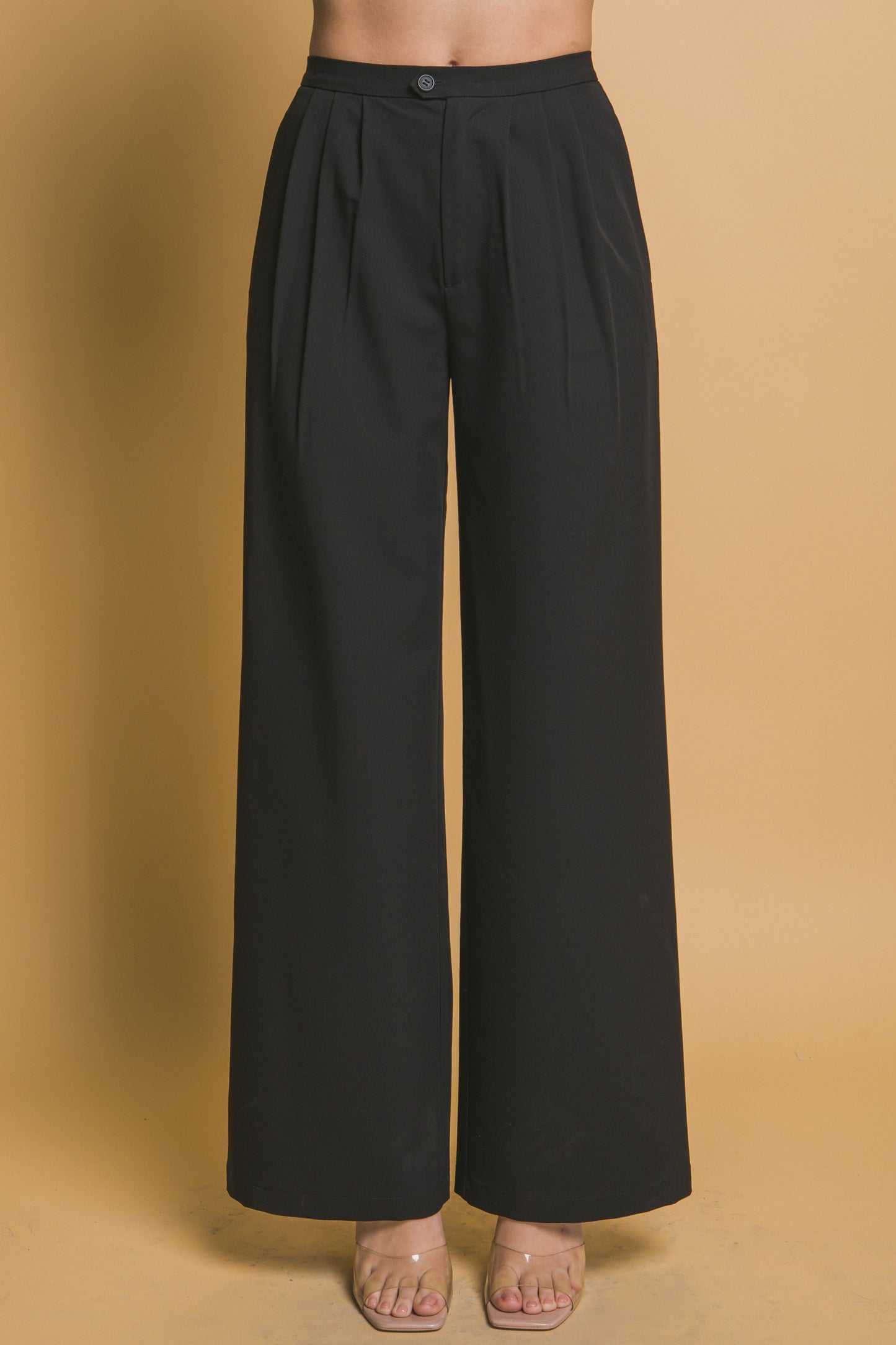 Pantalón de vestir palazo con pinzas