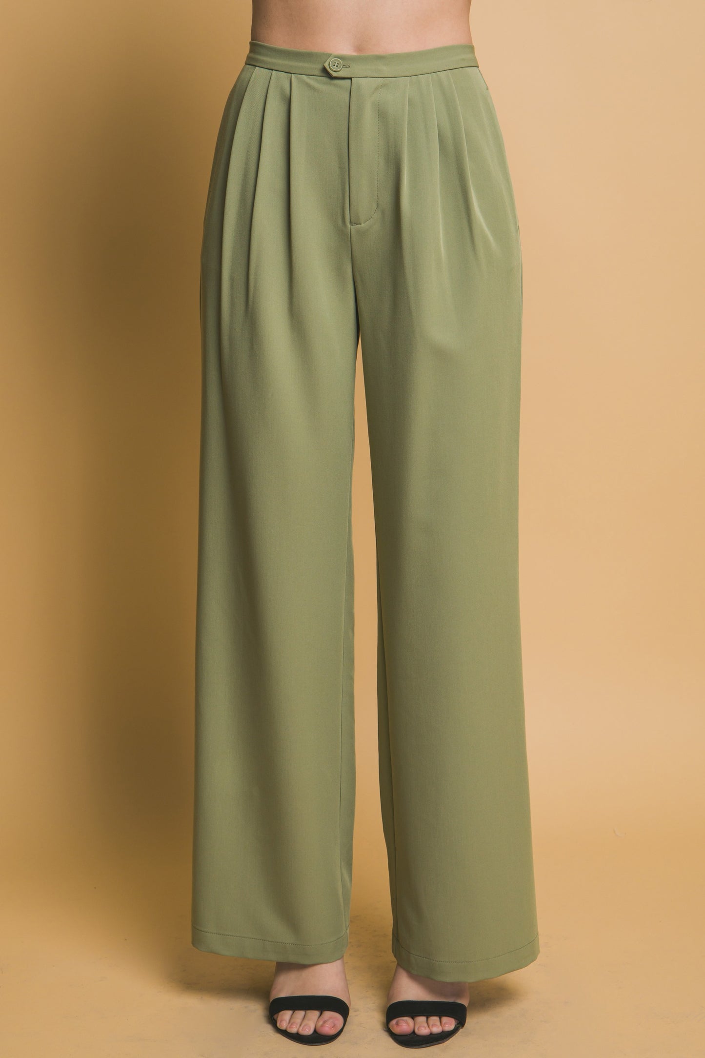 Pantalón de vestir palazo con pinzas