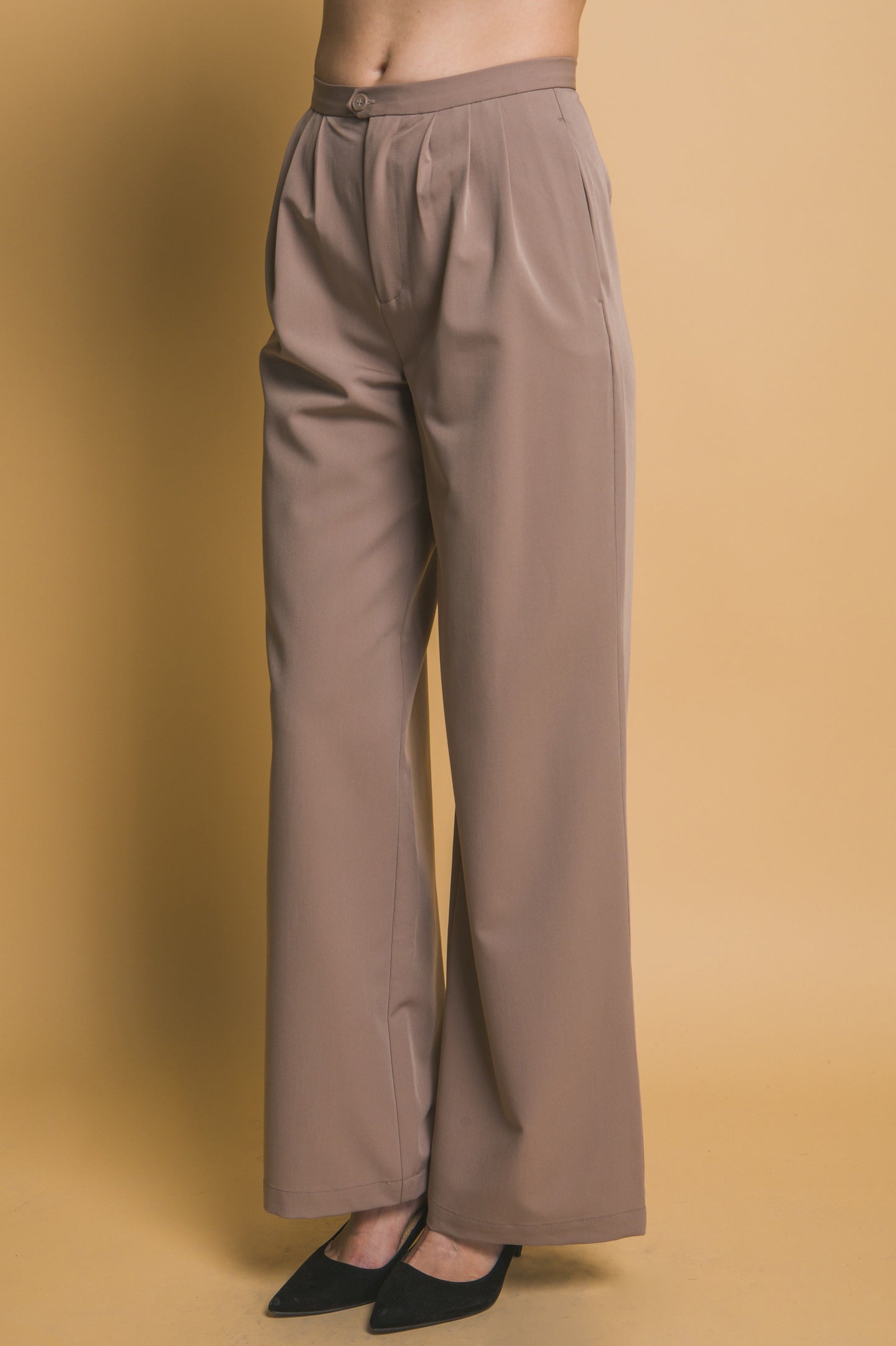 Pantalón de vestir palazo con pinzas