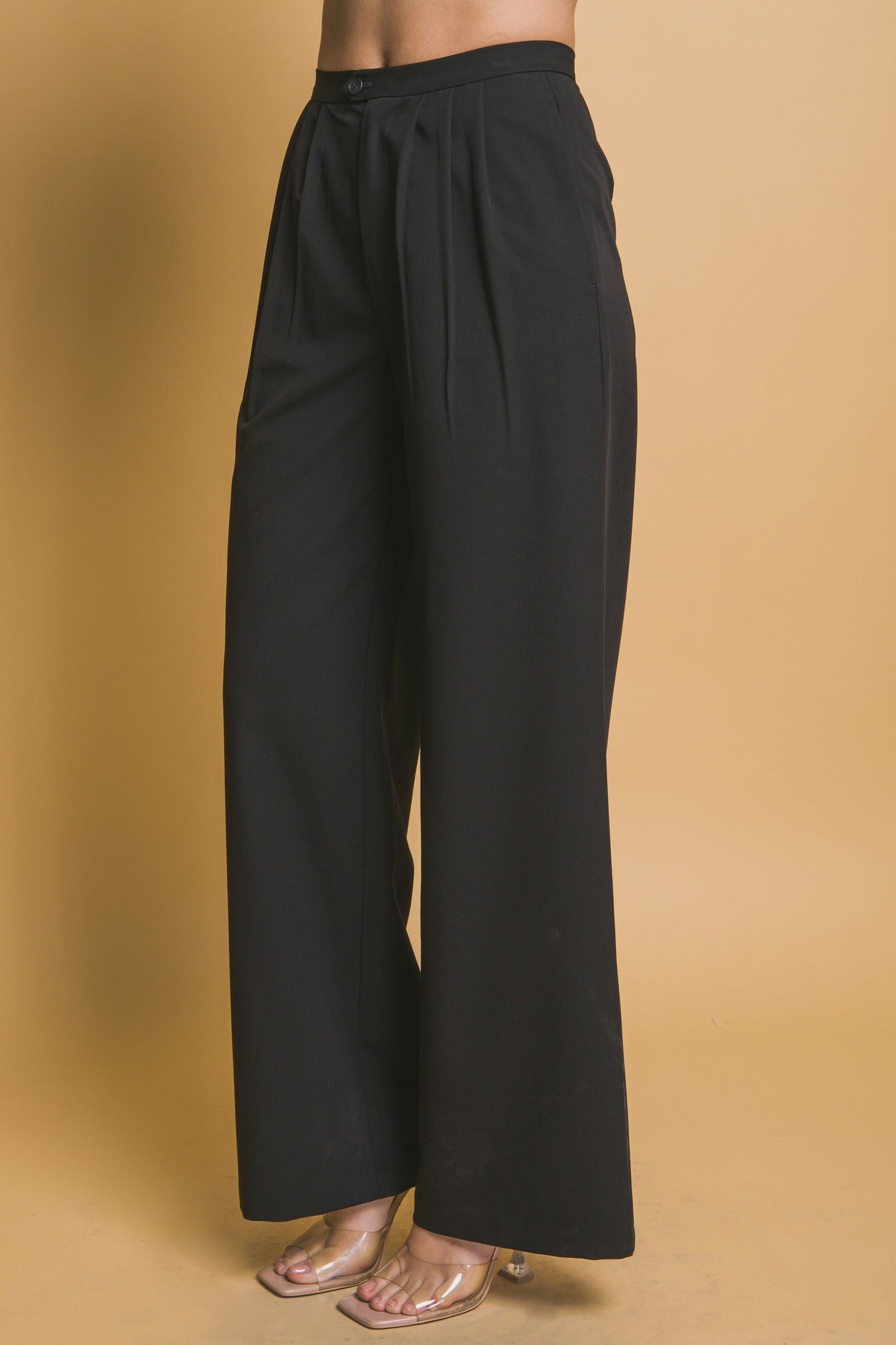 Pantalón de vestir palazo con pinzas