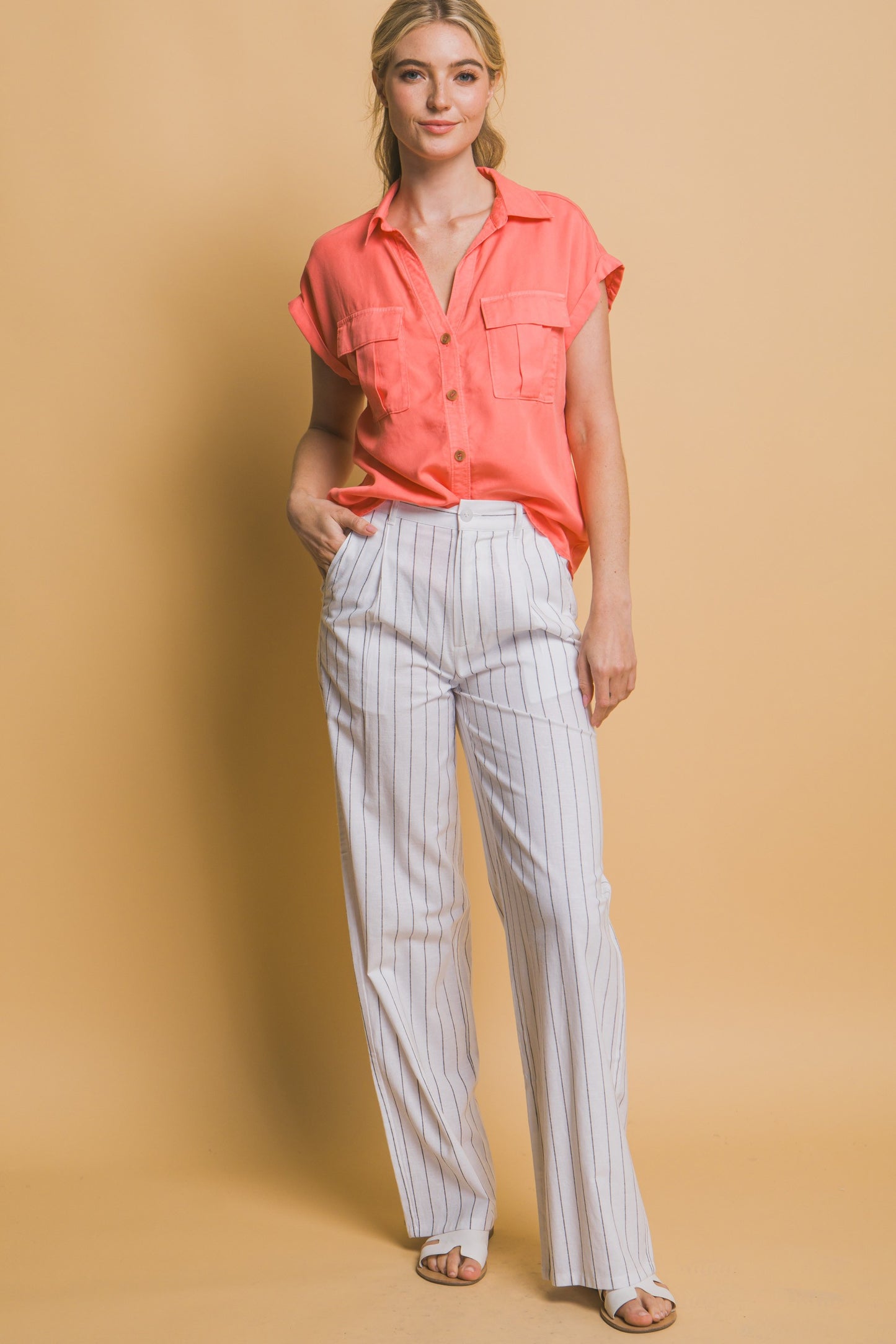 Pantalón Palazzo a Rayas