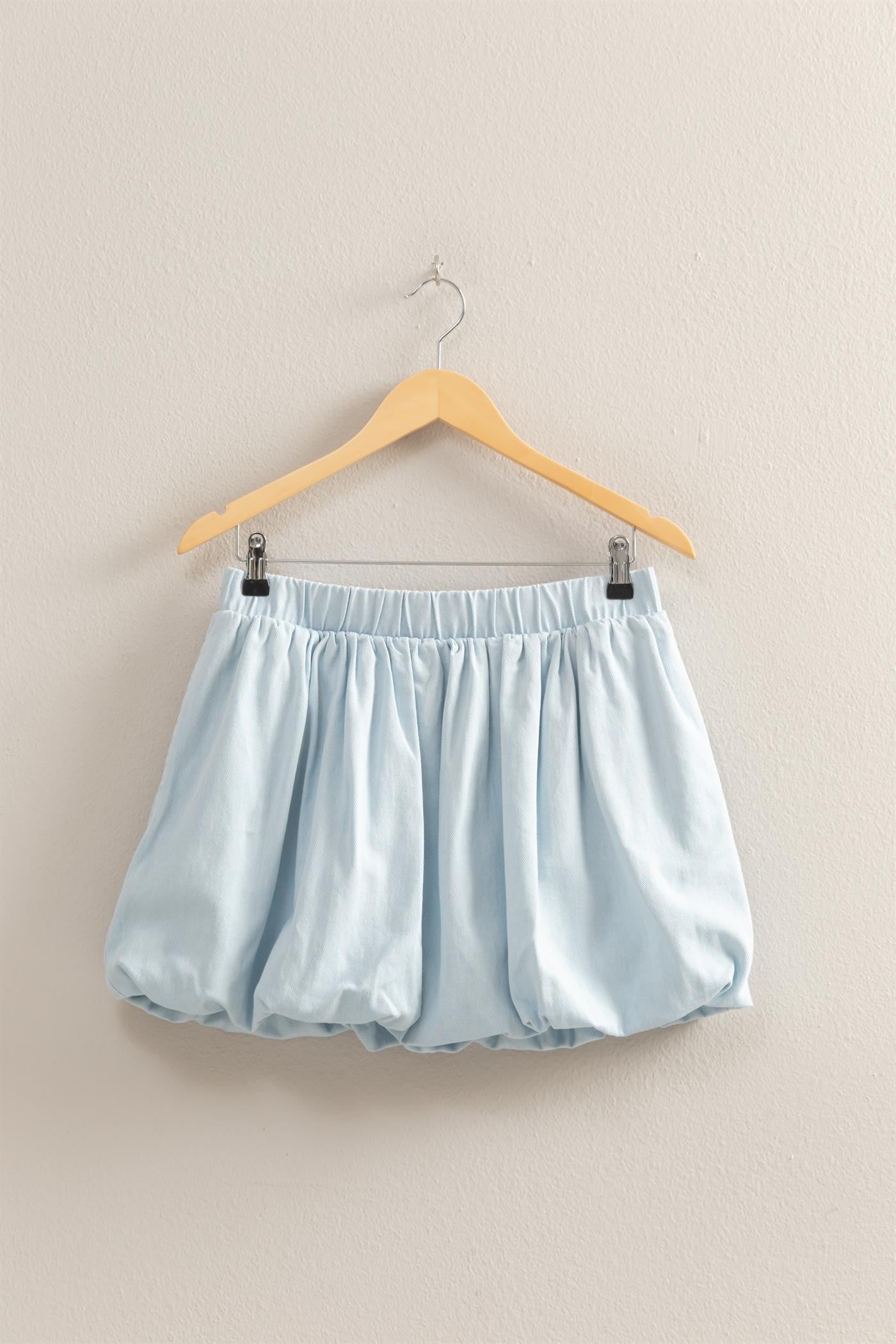 Falda Corta Globito con Cintura Elástica