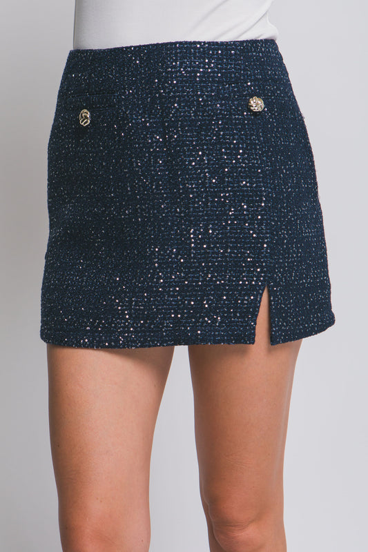Falda con brillos