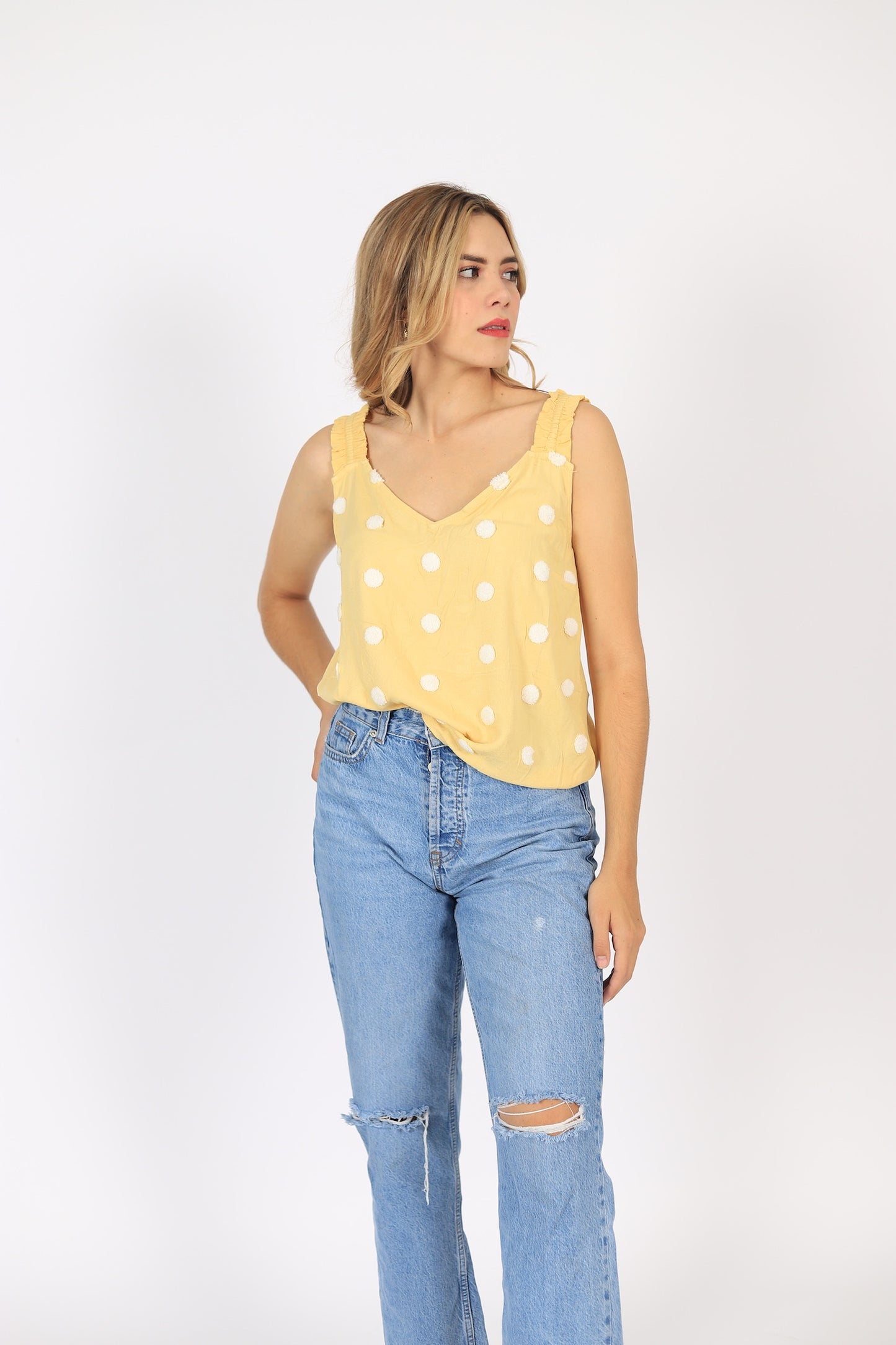 Blusa de Tirantes con Estampado