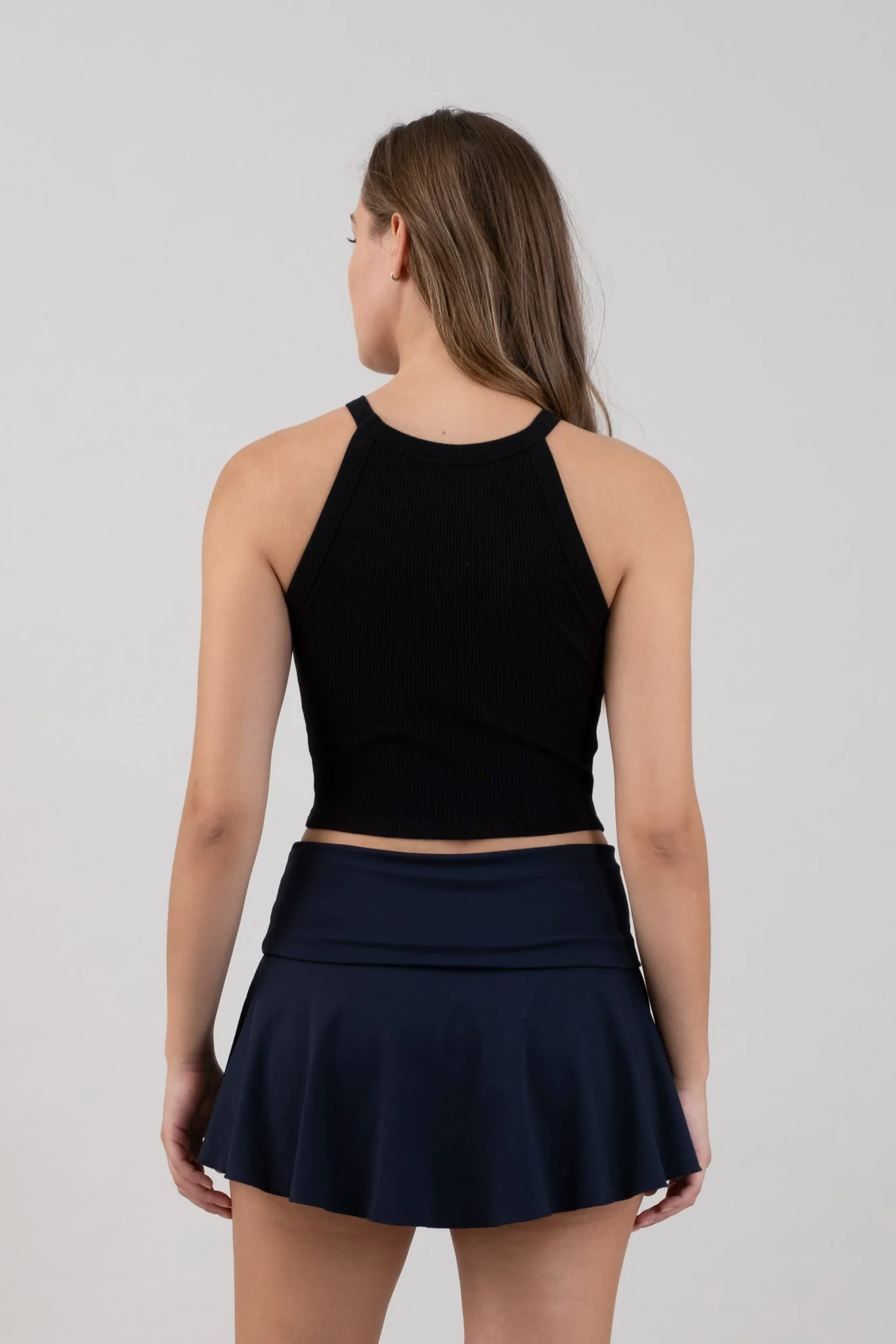 Top de Tirantes Cortos Ajustado de Canalé