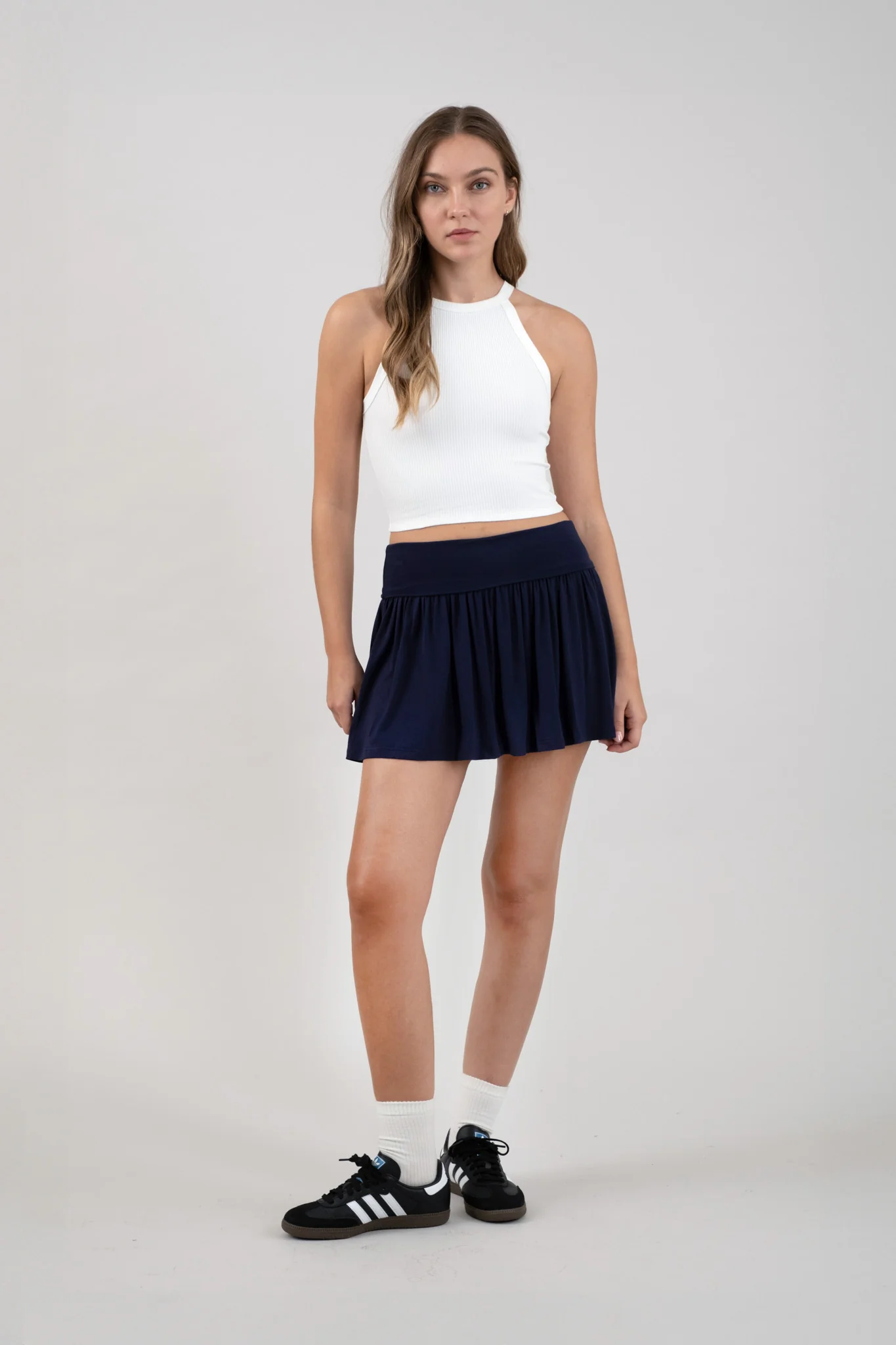 Top de Tirantes Cortos Ajustado de Canalé