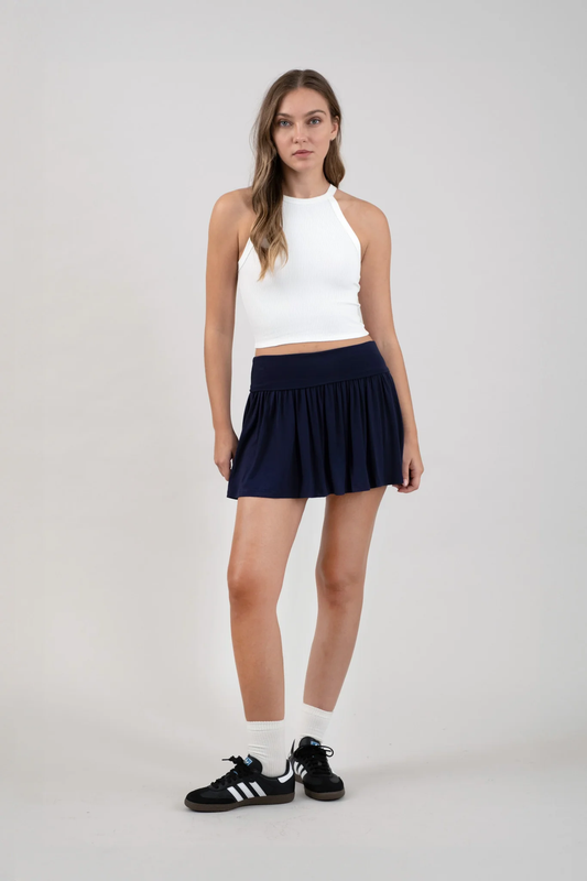 Top de Tirantes Cortos Ajustado de Canalé