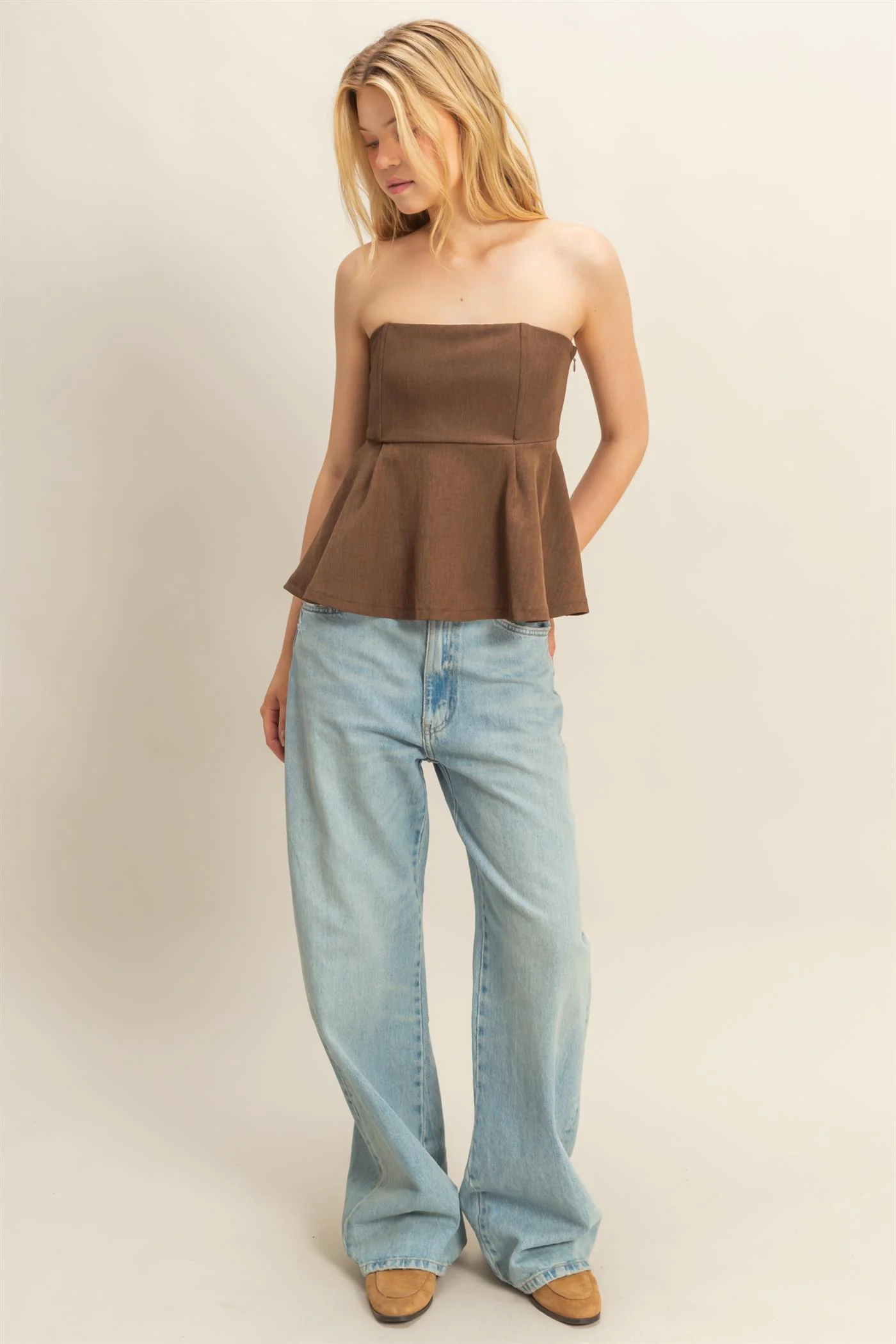 Top peplum elegante