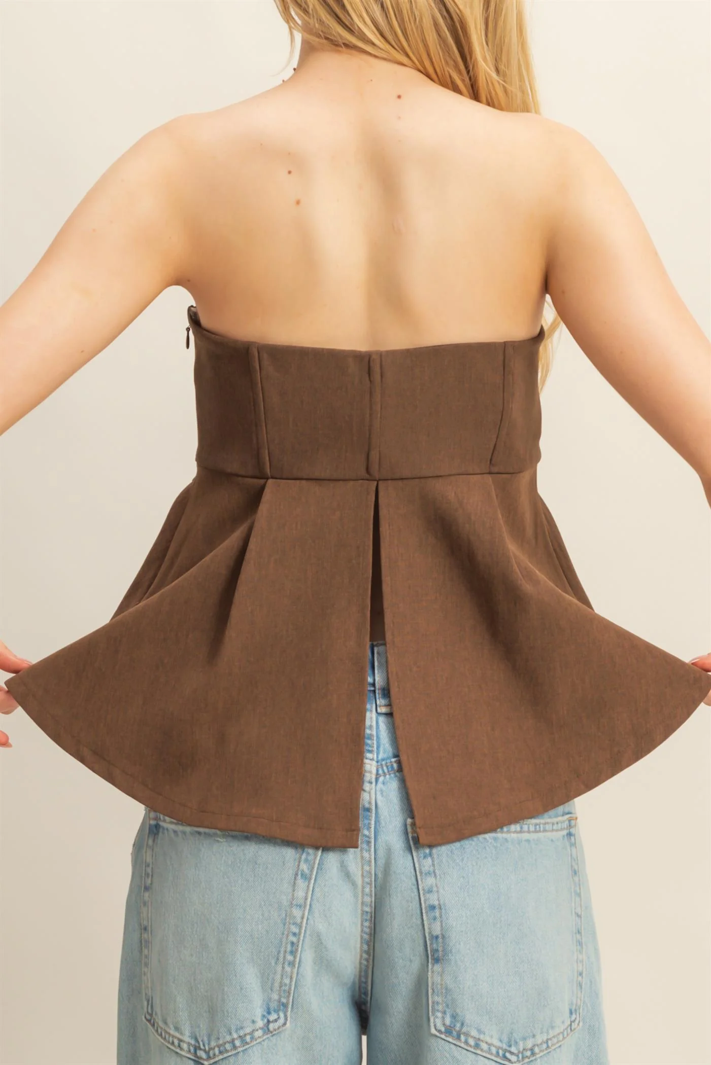 Top peplum elegante