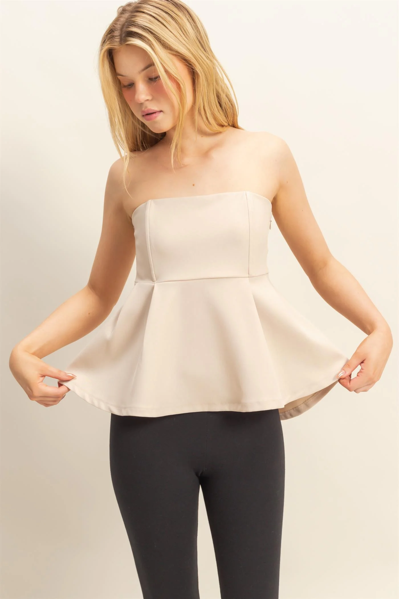 Top peplum elegante