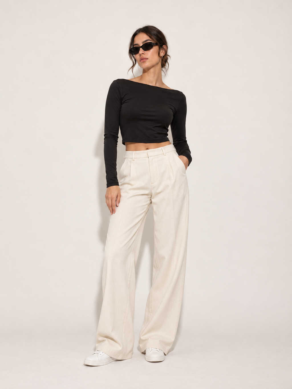 Blusa con escote en espalda — Vista completa
