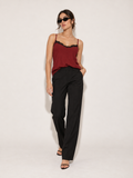 Blusa de tirantes con encaje — Vista completa