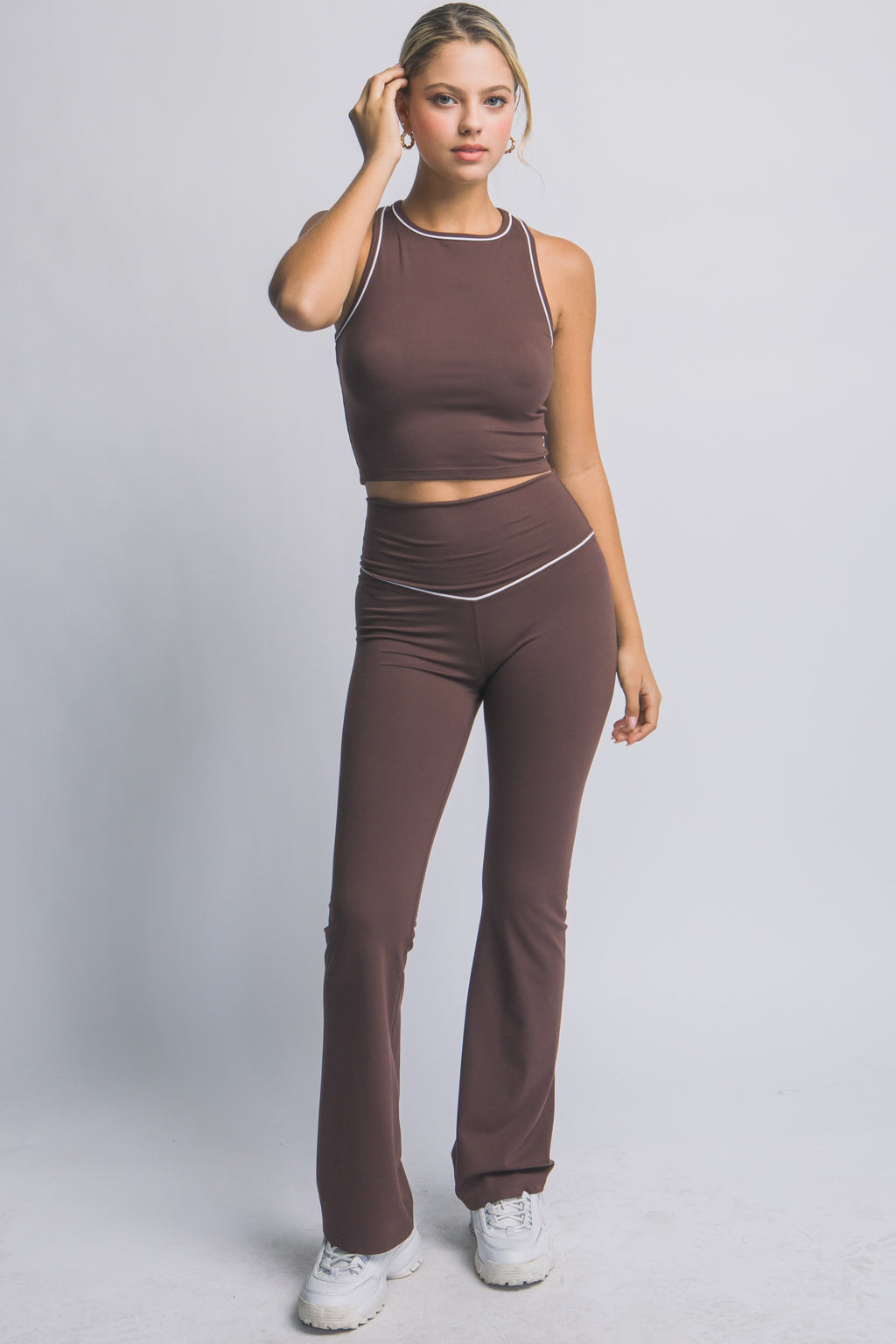Legging Deportivo Corte Flare con Pretina V