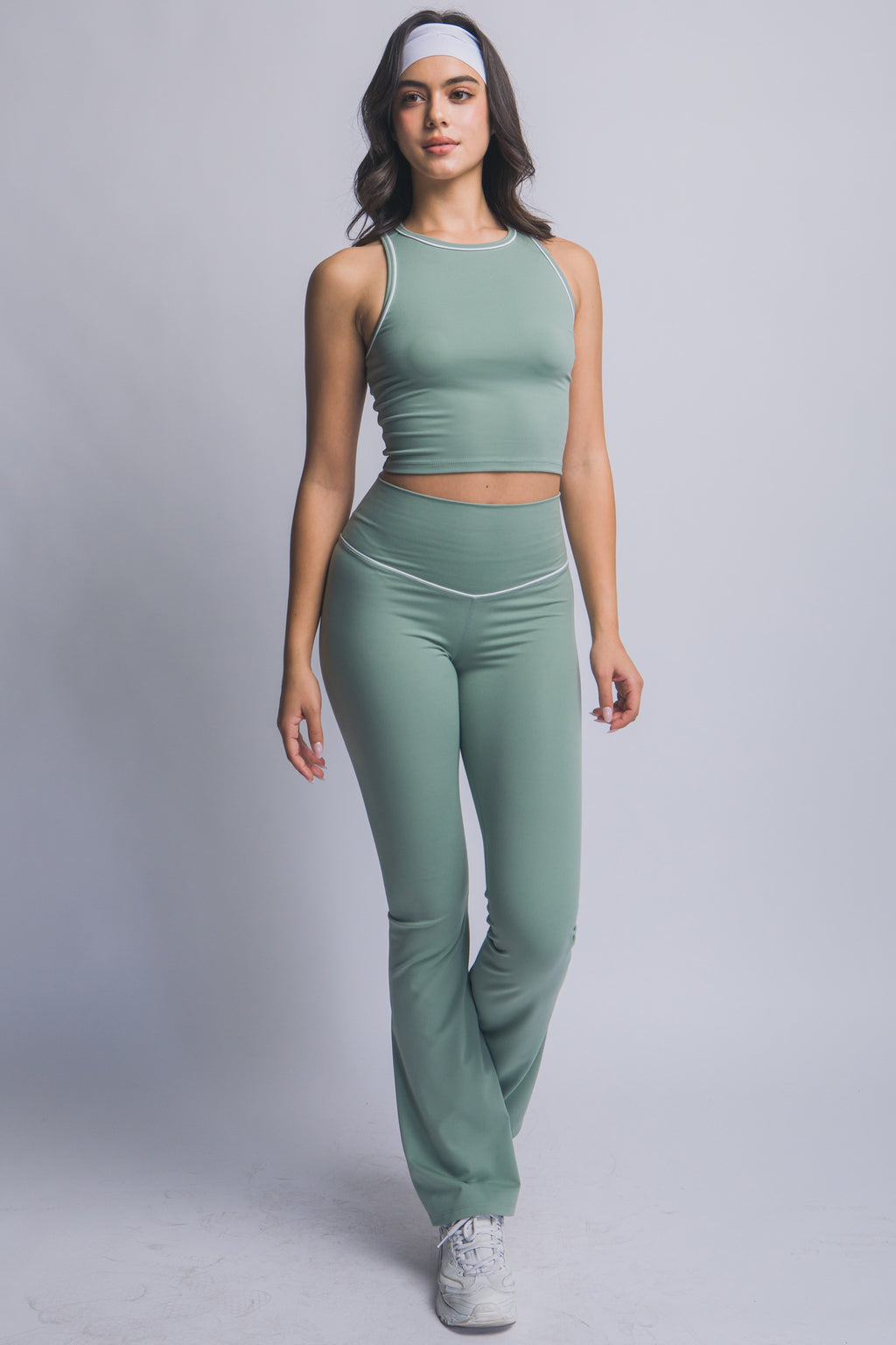 Legging Deportivo Corte Flare con Pretina V
