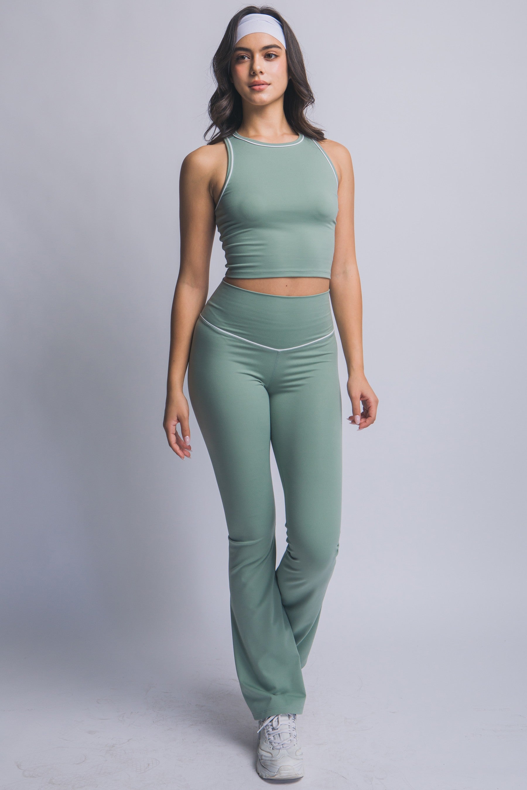Legging Deportivo Corte Flare con Pretina V