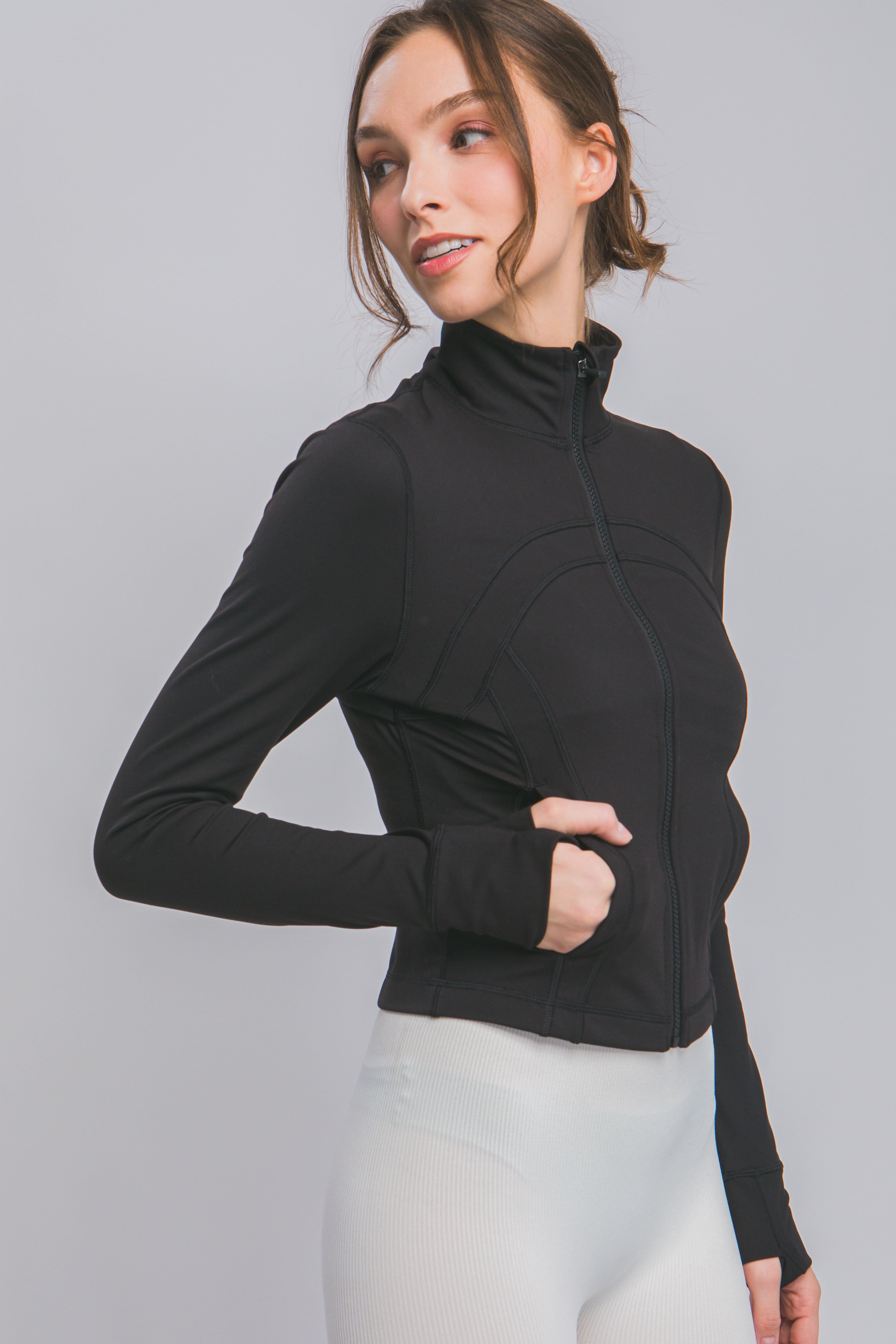 Chamarra Deportiva Sculpt Fit de Cierre Frontal