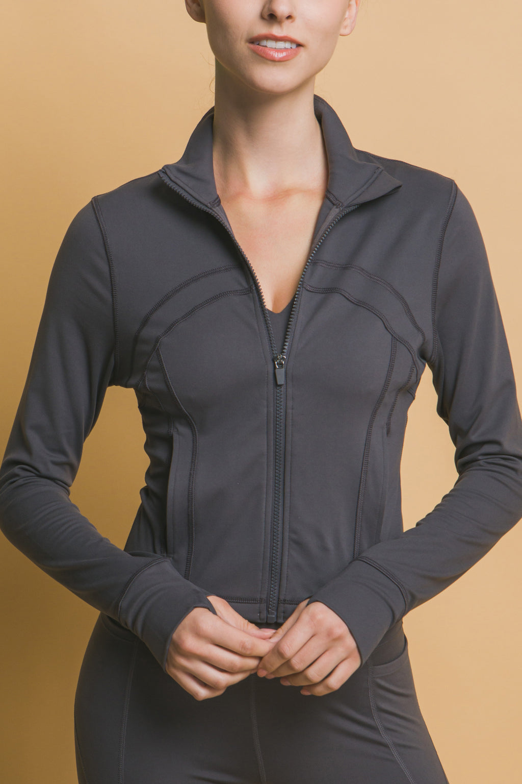 Chamarra Deportiva Sculpt Fit de Cierre Frontal
