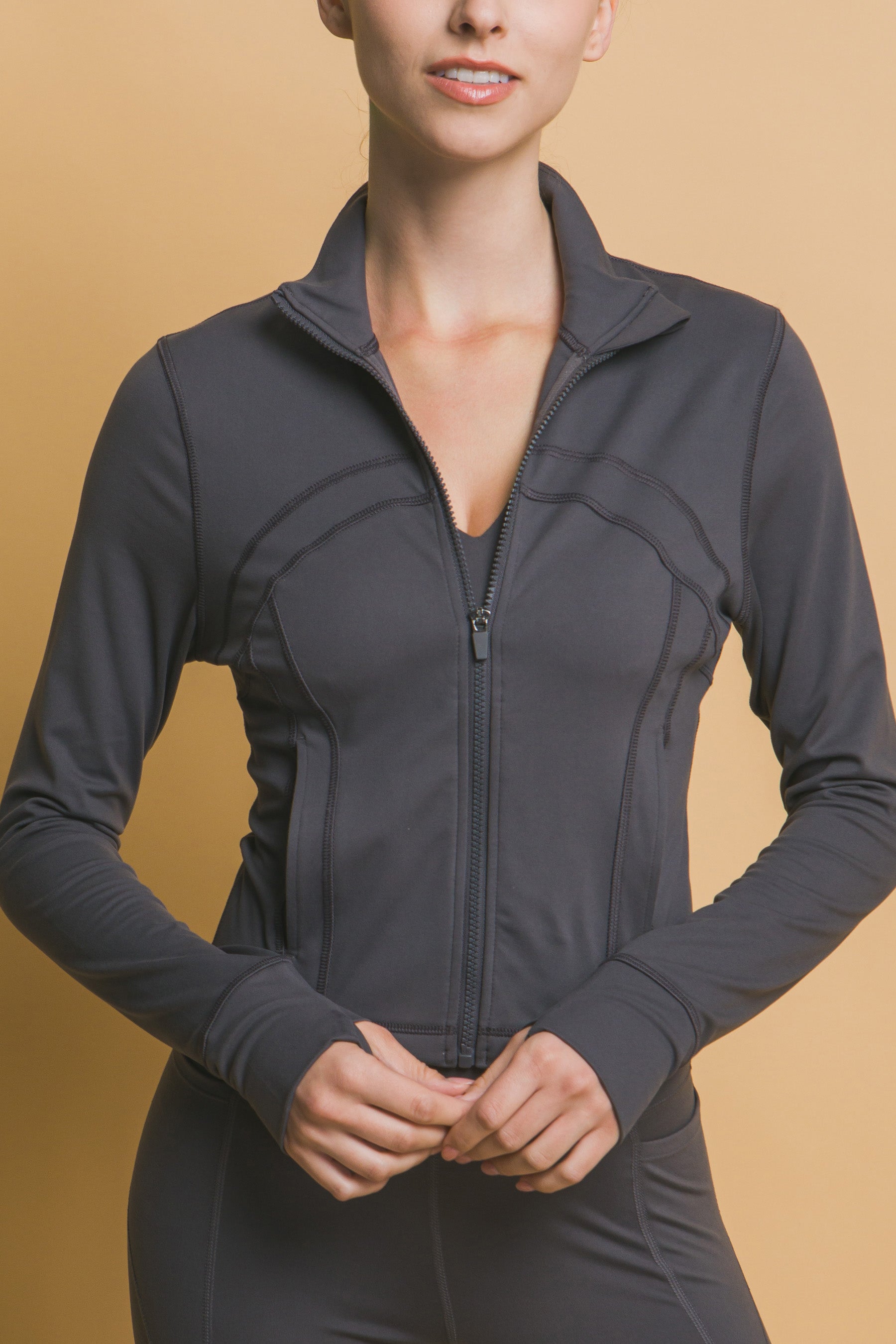 Chamarra Deportiva Sculpt Fit de Cierre Frontal