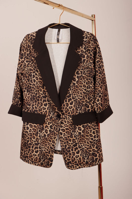 Blazer Animal Print Glam