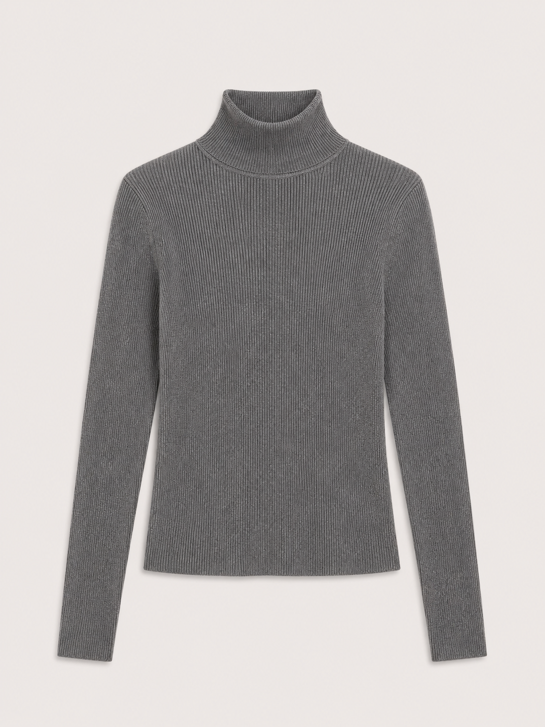 BLUSA CUELLO ALTO TEJIDO RIB