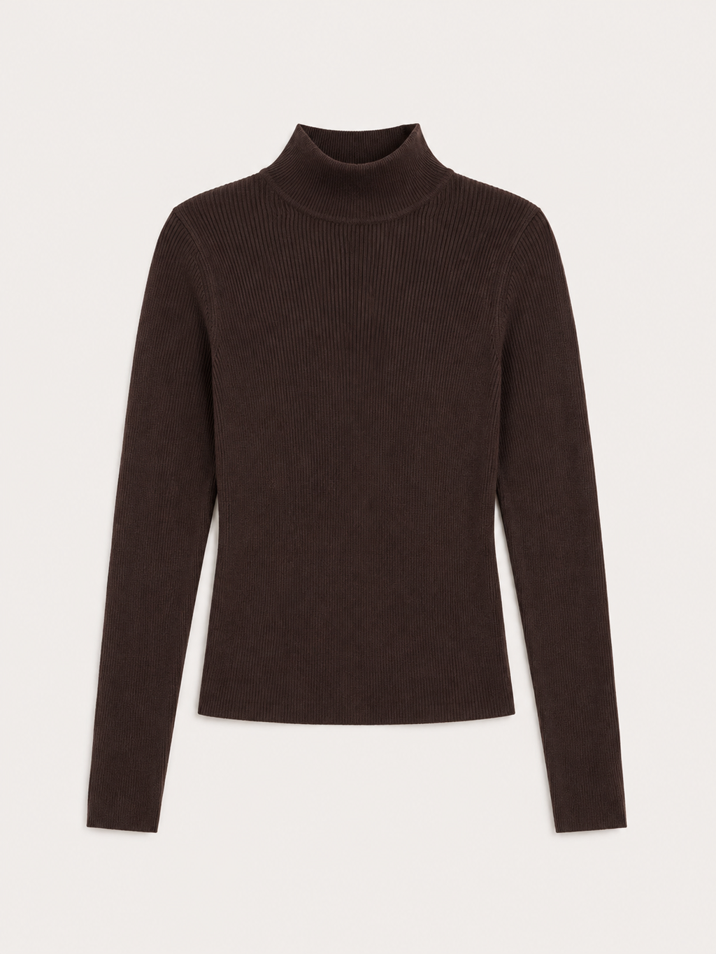 BLUSA CUELLO ALTO TEJIDO RIB