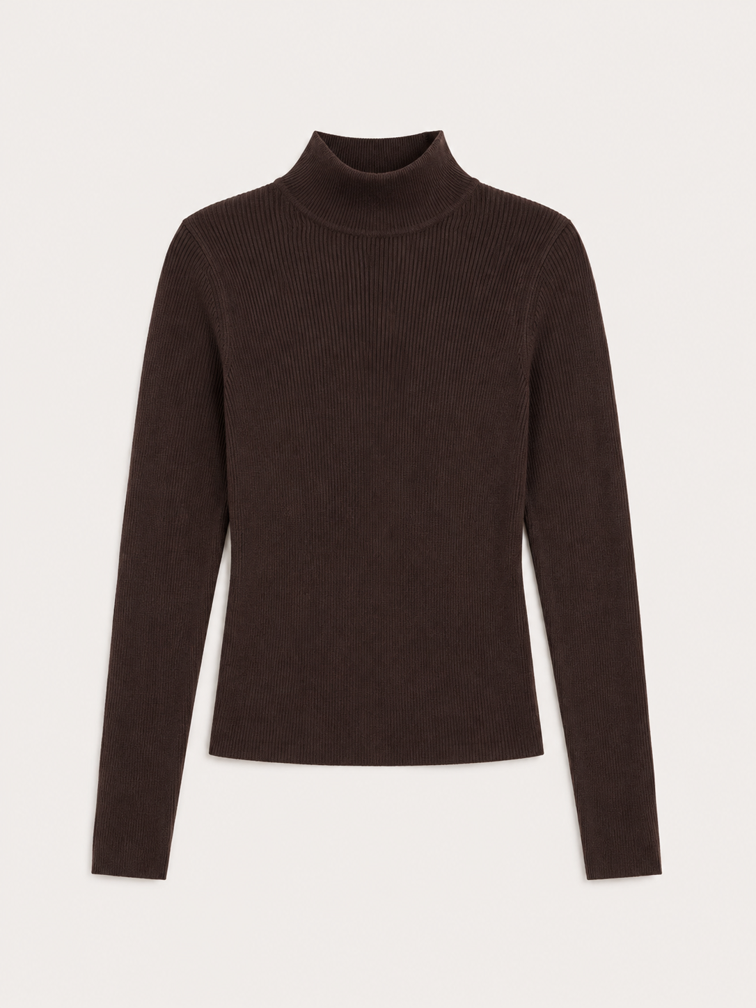 BLUSA CUELLO ALTO TEJIDO RIB