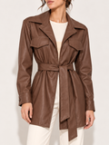 AL26040 - Gabardina café - Detalle