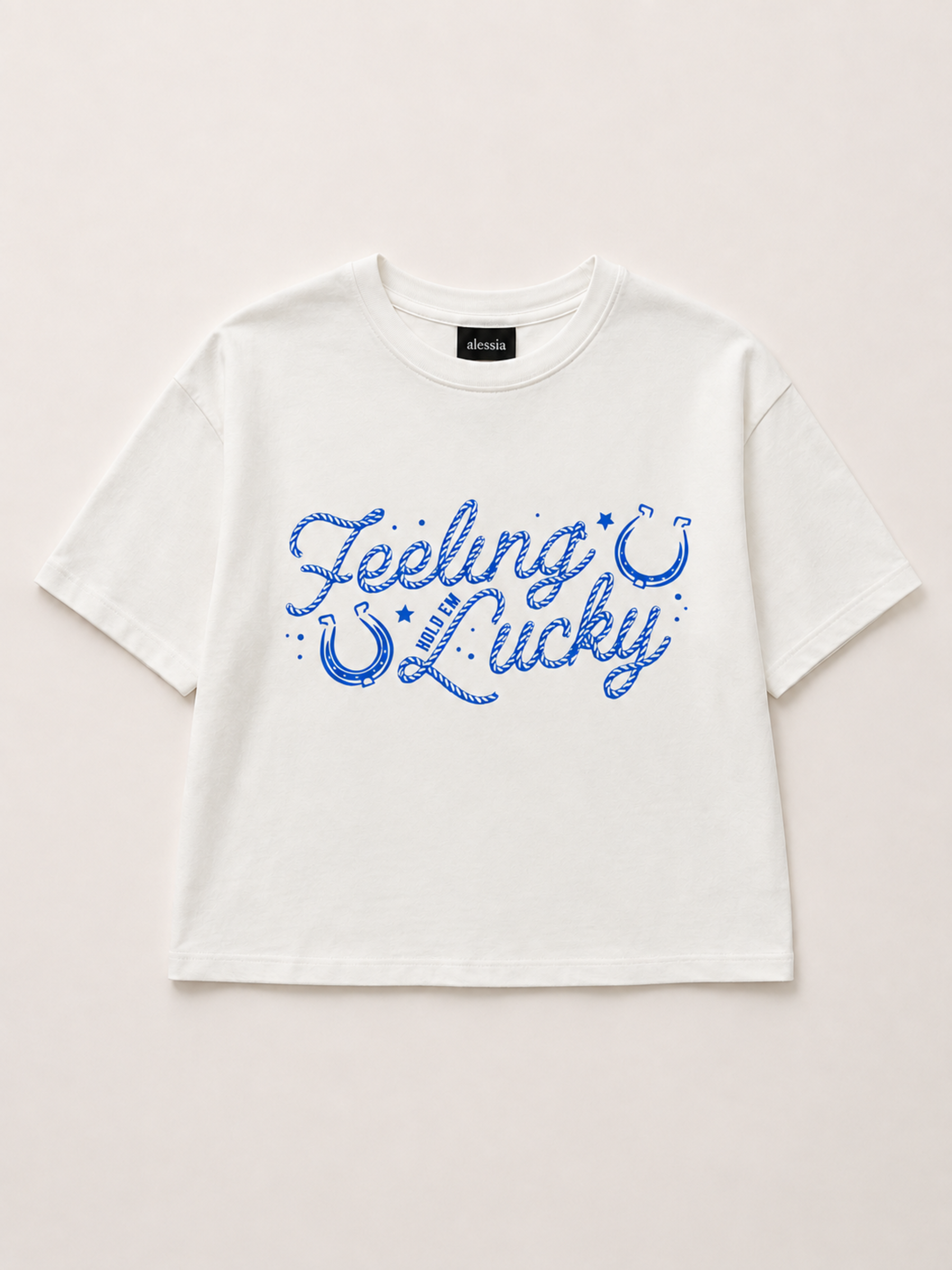 T-Shirt de corte oversized con cuello redondo