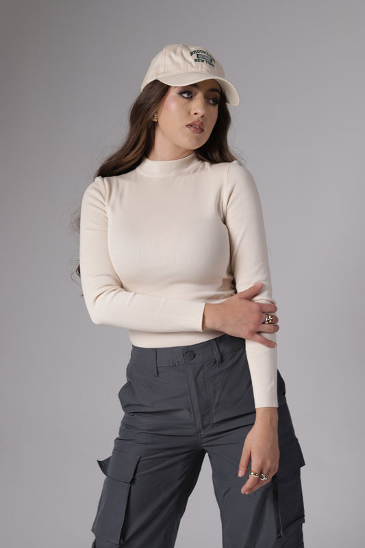 Blusa de Punto Cuello Alto