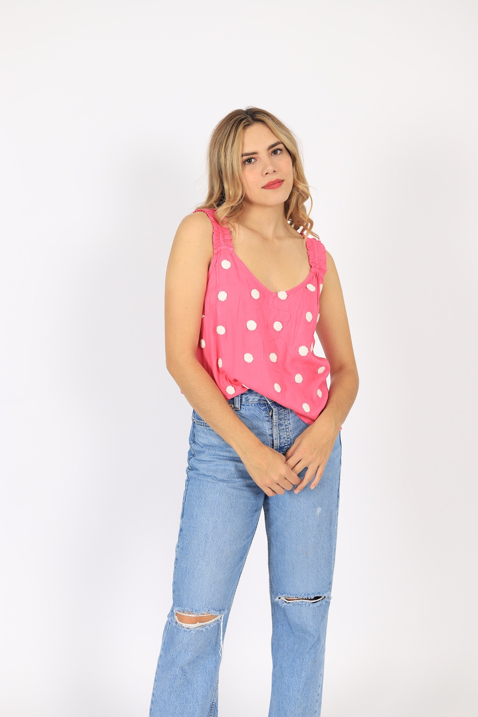 Blusa de Tirantes con Estampado