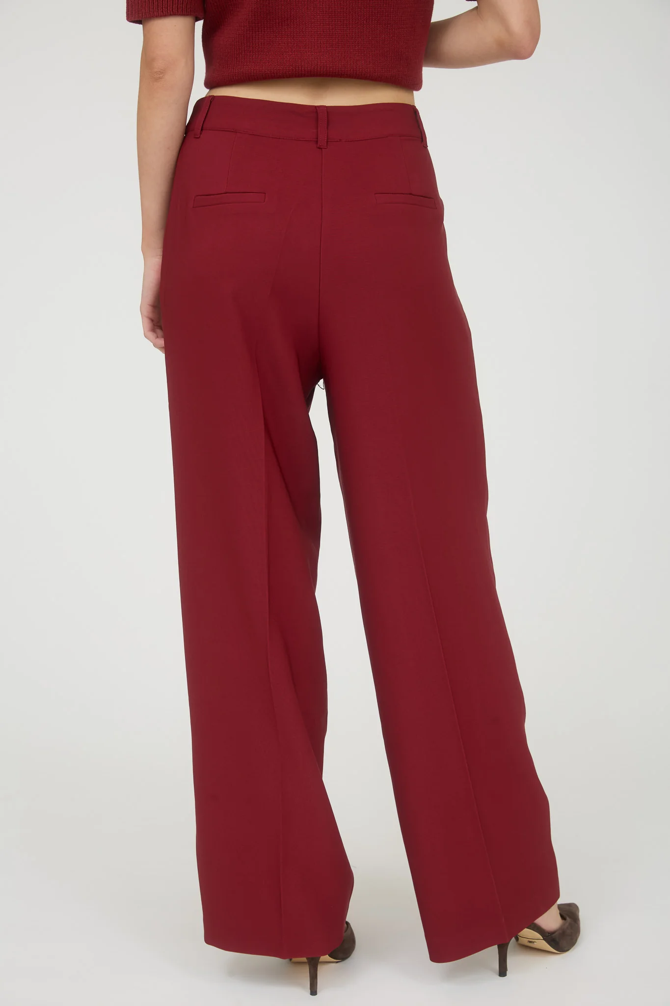 Pantalón sastre wide leg corte elegante