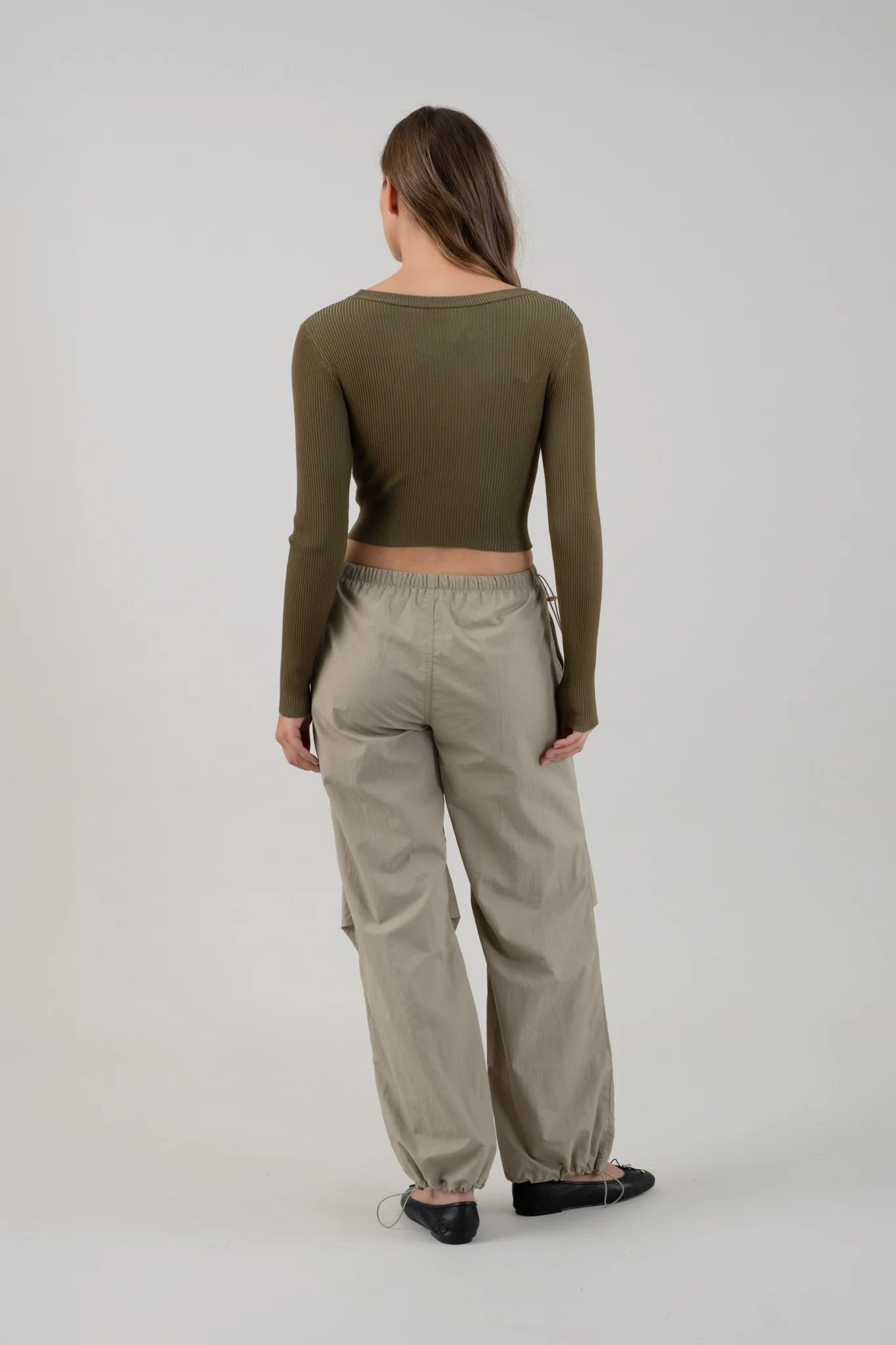 Blusa Crop de Punto Canalé