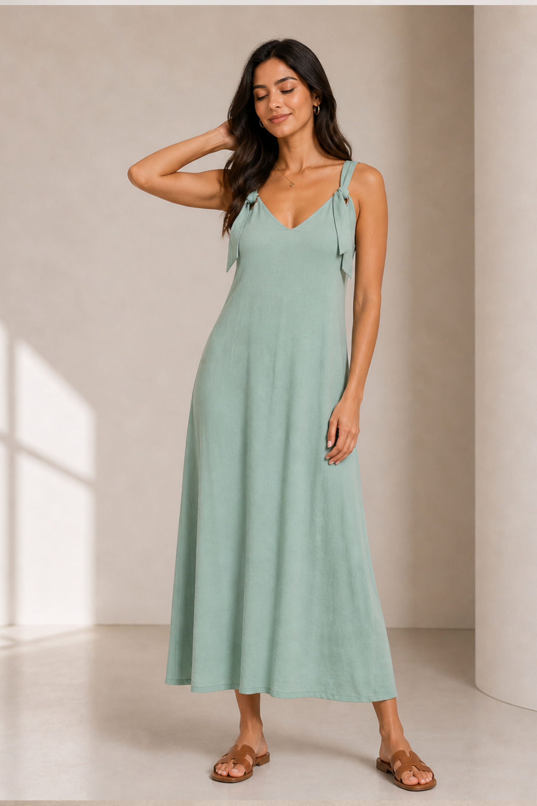 Vestido escote V