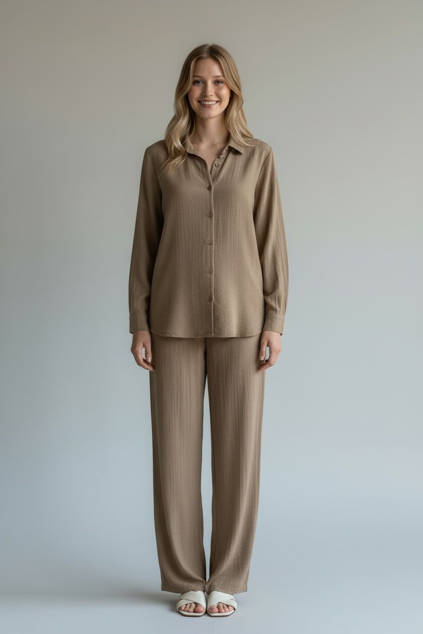 Set de camisa y pantalon de lino