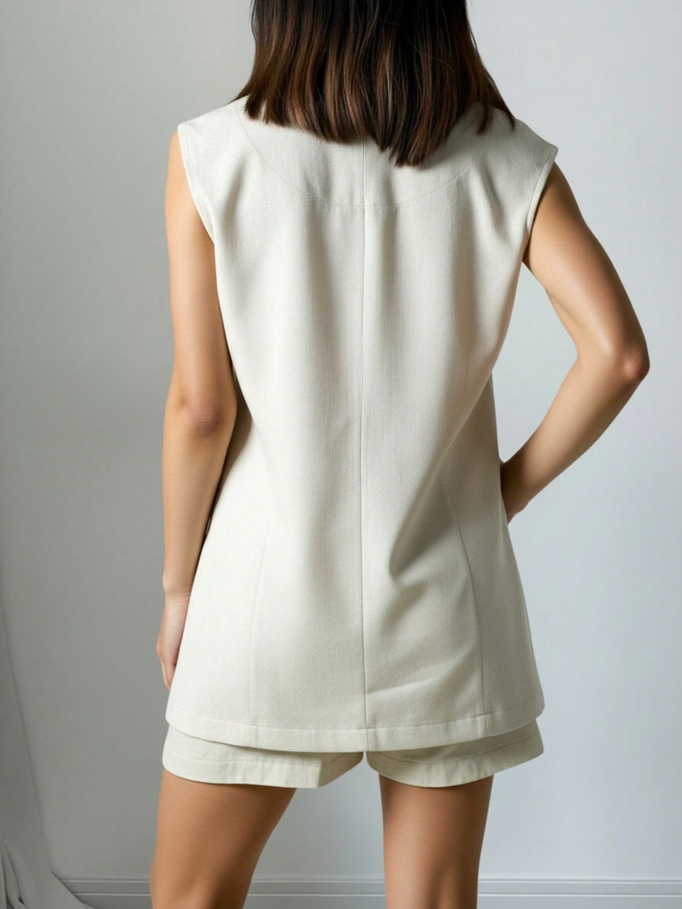 Set de Short Liso de Lino