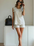Set de Short Liso de Lino