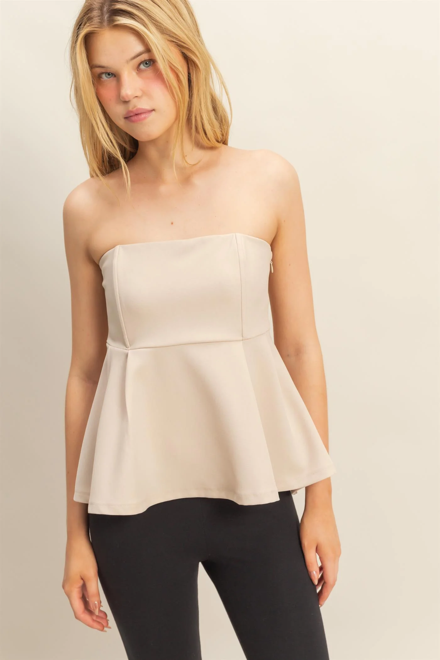 Top peplum elegante