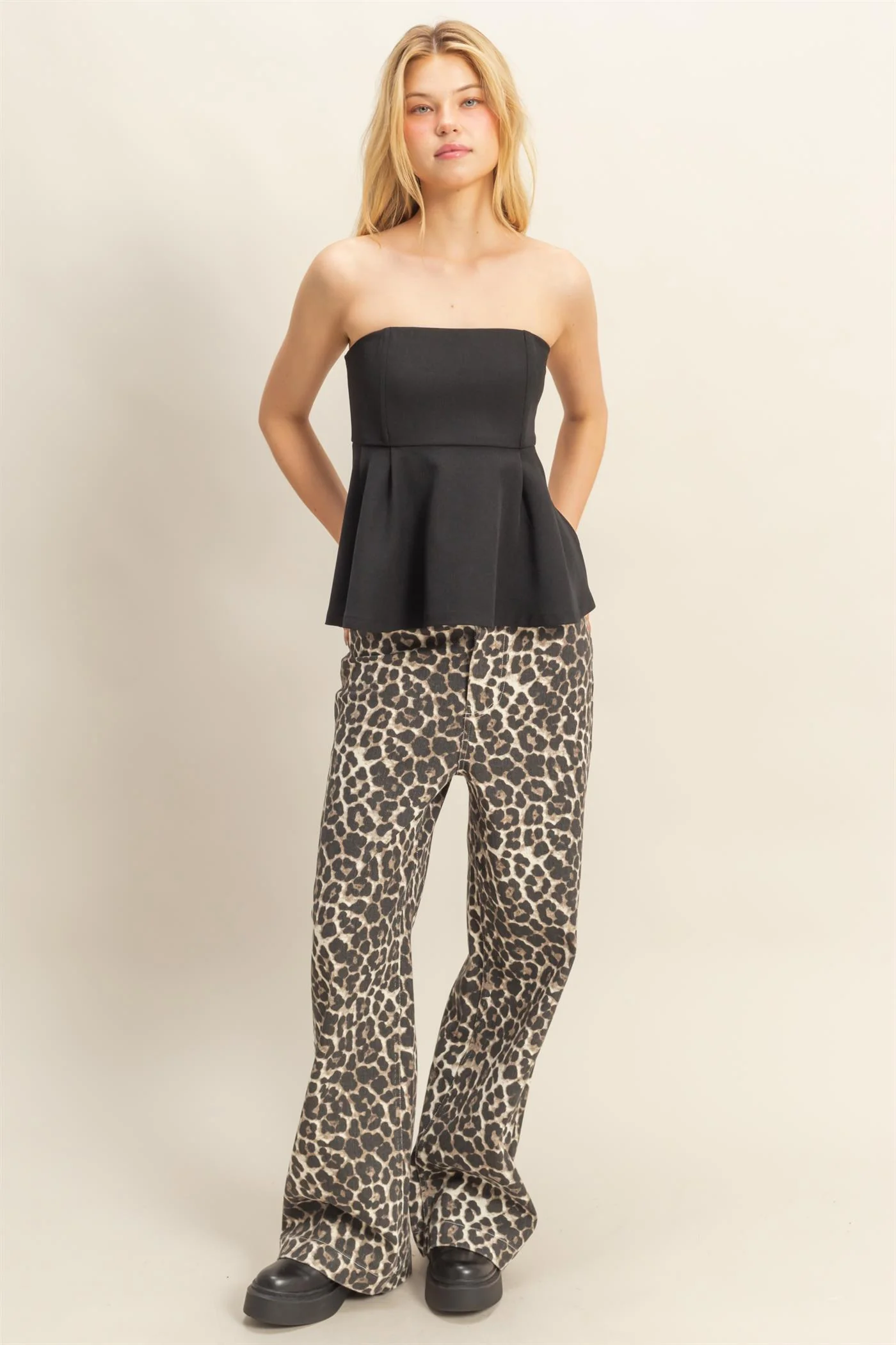 Top peplum elegante